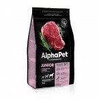 AlphaPet® Superpremium cухой полнорационный корм с говядиной и рисом для щенков крупных пород с 6 месяцев до 1,5 лет