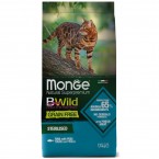 Сухой беззерновой корм Monge Cat BWild GRAIN FREE из тунца для стерилизованных кошек 1,5 кг