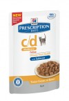 Консервы Пауч Hill's Prescription Diet c/d с лососем профилактика МКБ струвиты для кошек