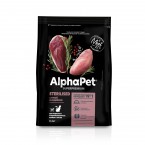AlphaPet® Superpremium Сухой полнорационный корм с уткой и индейкой для взрослых стерилизованных кошек и котов