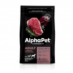 AlphaPet® Superpremium cухой полнорационный корм с говядиной и потрошками для взрослых собак крупных пород