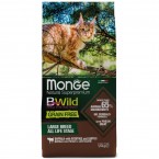 Сухой беззерновой корм Monge Cat BWild GRAIN FREE из мяса буйвола для крупных кошек всех возрастов 1,5 кг