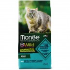 Сухой беззерновой корм Monge Cat BWild GRAIN FREE из трески для взрослых кошек 1,5 кг