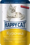 Пауч Happy Cat Курочка в соусе для кошек