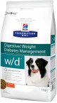 Сухой корм Hill's Prescription Diet w/d лечение сахарного диабета, запоров, колитов у собак