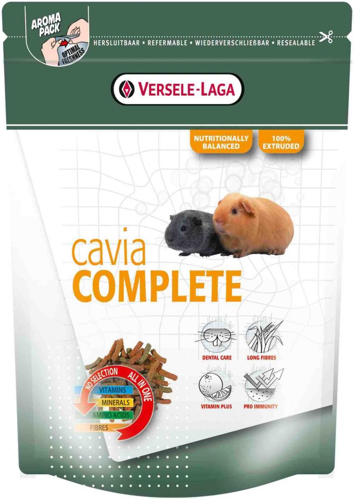 Комплексный корм Versele-Laga Cavia Complete для морских свинок - купить с  доставкой в Москве на сайте Joy4pet.ru