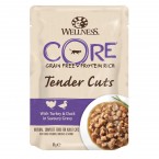 Влажный корм CORE TENDER CUTS для кошек, из индейки с уткой в виде нарезки в соусе 85 г