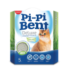 Наполнитель Pi-Pi Bent DeLuxe Fresh Grass бентонитовый комкующийся для кошачьего туалета Свежая трава